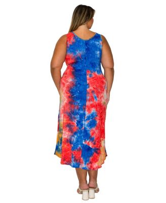 Women's Plus Size Zola Tie Dye Tank Dress