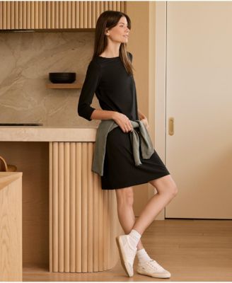 Organic Cotton Softspun Boat Neck Dress