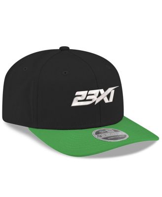 Men's Black/Green 23XI Racing 9SEVENTY Team Adjustable Hat