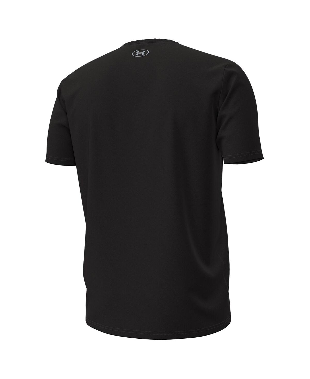 Under Armour Black Wisconsin Badgers Overlay Performance T-shirt In Black