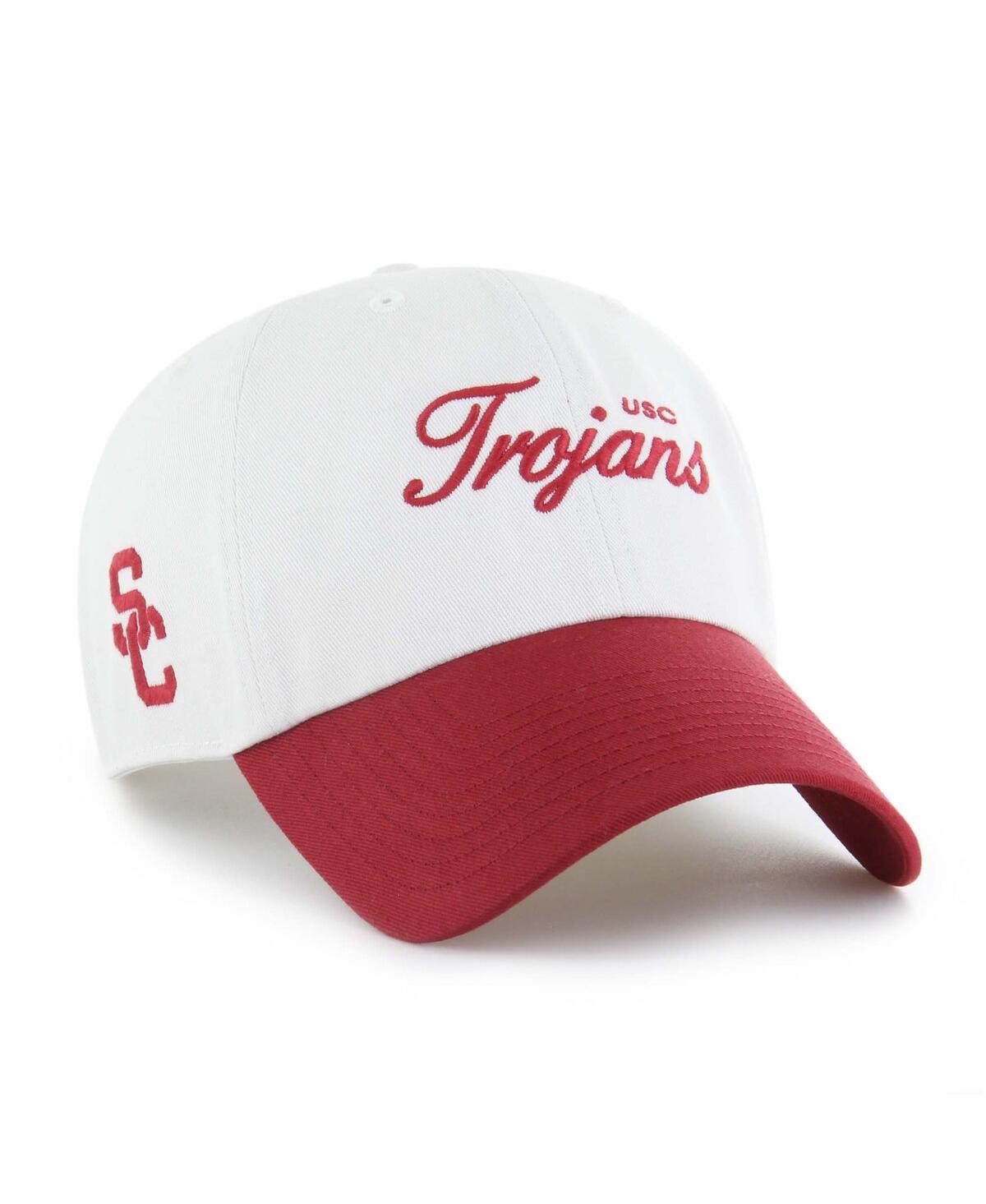 '47 Brand Men's White Usc Trojans Contemporary Basics Foundation Clean Up Adjustable Hat