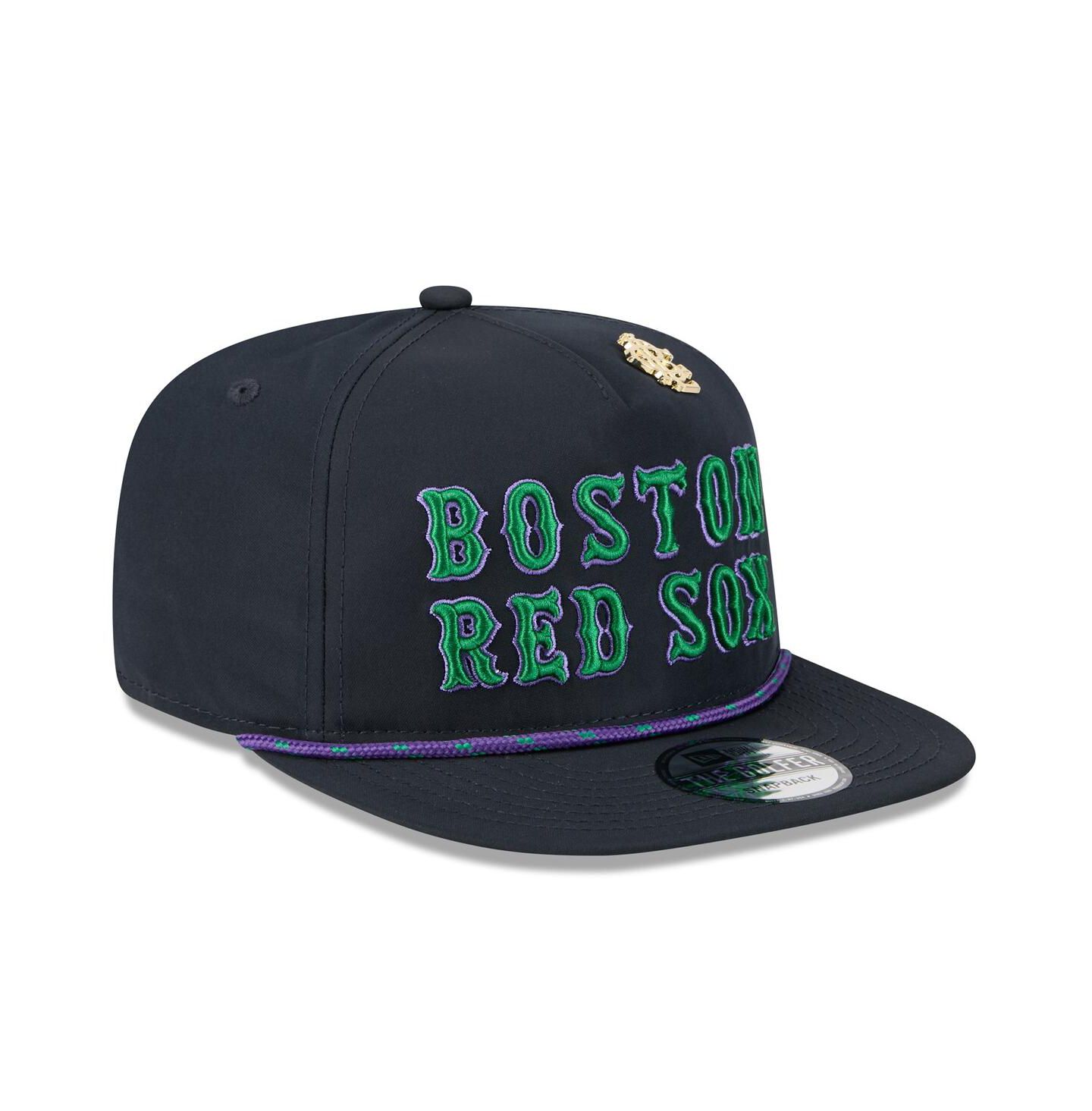Мужская кепка New Era Navy Boston Red Sox 2025 Big League Chew Golfer Snapback Hat — фото 4