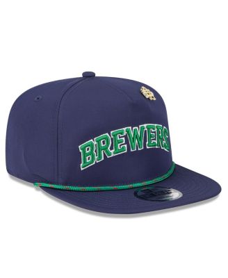 Men's Navy Milwaukee Brewers 2025 Big League Chew Golfer Snapback Hat
