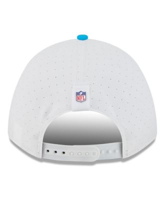 Men's White/Blue Carolina Panthers 2025 NFL Training Camp A-Frame 9FORTY Adjustable Hat