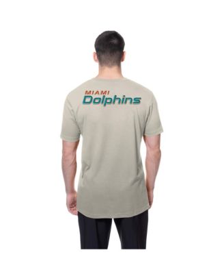 Men's Light Beige Miami Dolphins Multi Patch T-Shirt