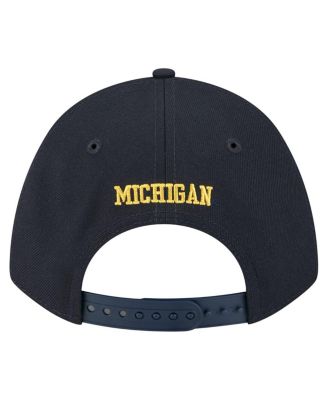 Men's Navy Michigan Wolverines Team Collective 9FORTY M-Crown Adjustable Hat