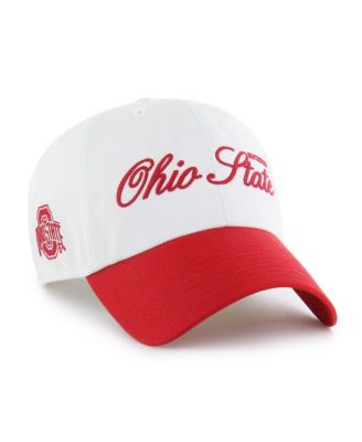 '47 Brand - Men's White Ohio State Buckeyes Contemporary Basics Foundation clean up Adjustable Hat