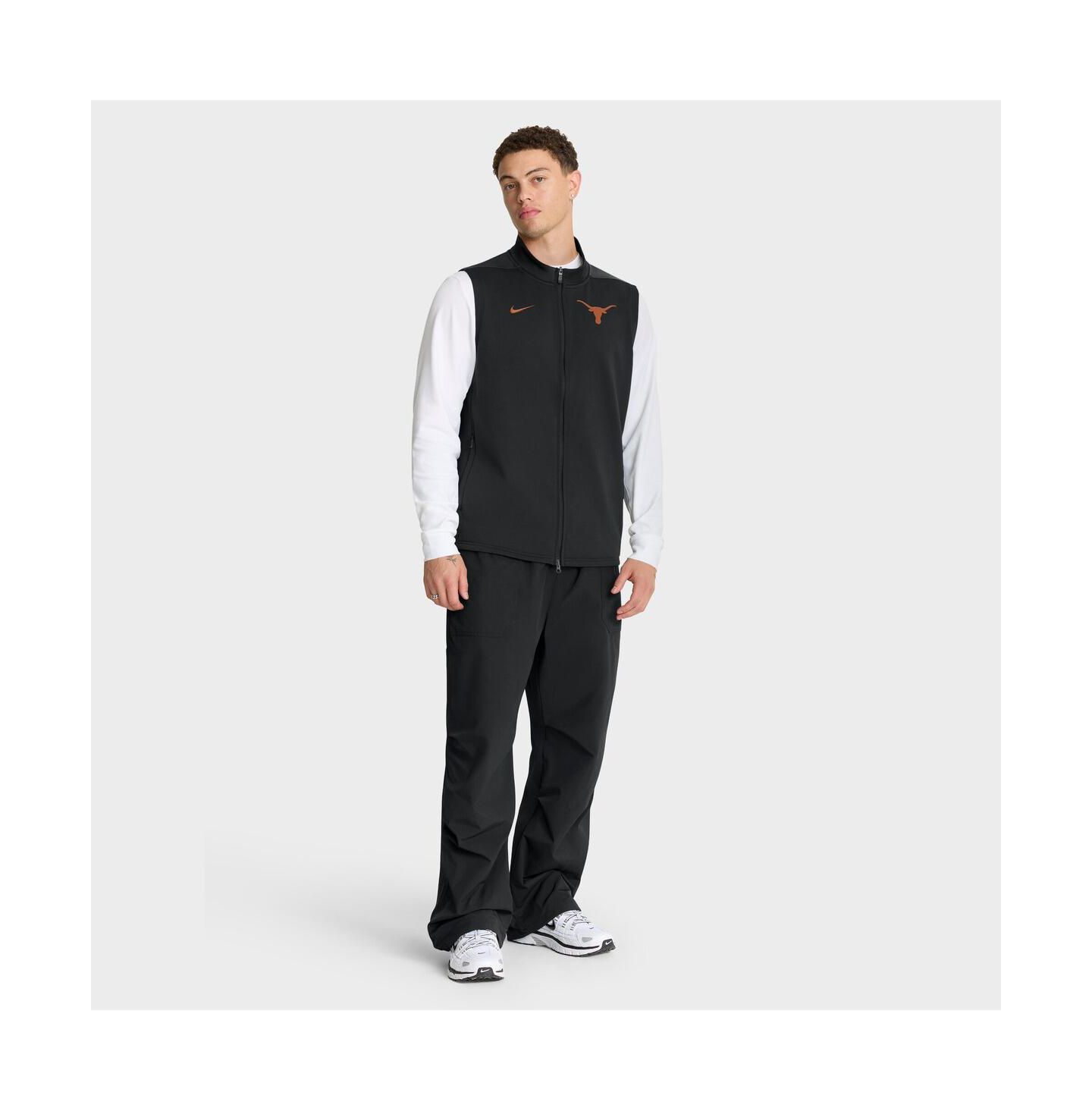 Мужской жилет Nike Black Texas Longhorns Primetime Victory Performance Full-Zip Vest — фото 3