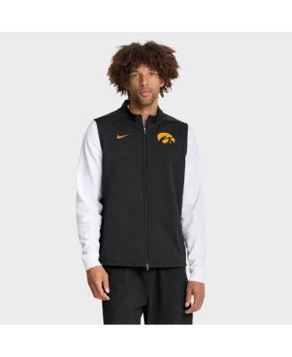 Nike - Men's Black Iowa Hawkeyes Primetime&nbsp;Victory Performance Full-Zip Vest