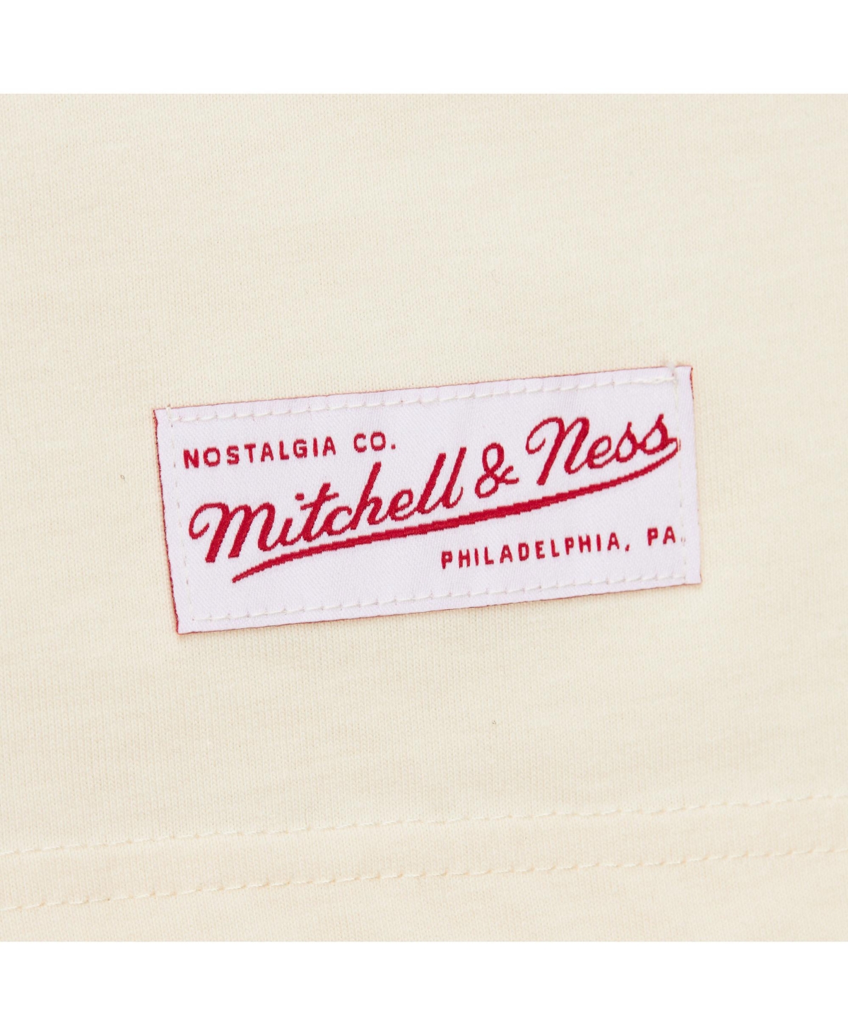 Mitchell & Ness Women's Cream La28 Premium Cropped T-shirt In Neutral