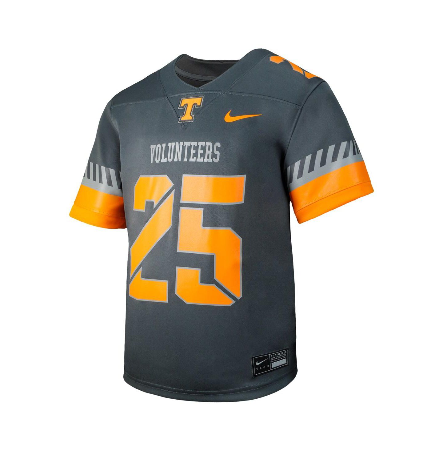 Детский топ Nike 25 Anthracite Tennessee Volunteers Untouchable Replica Game Jersey — фото 3