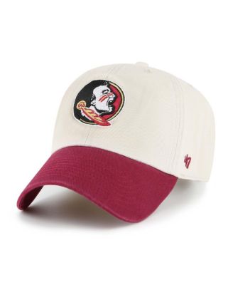 Men's Cream Florida State Seminoles Grand Stand Clean Up Adjustable Hat