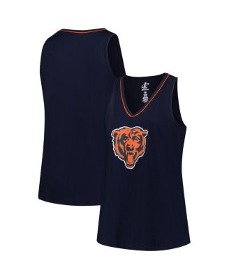 Logo Athletic - Women's Navy Chicago Bears Plus Size Stellar Win V-Neck Tank Top