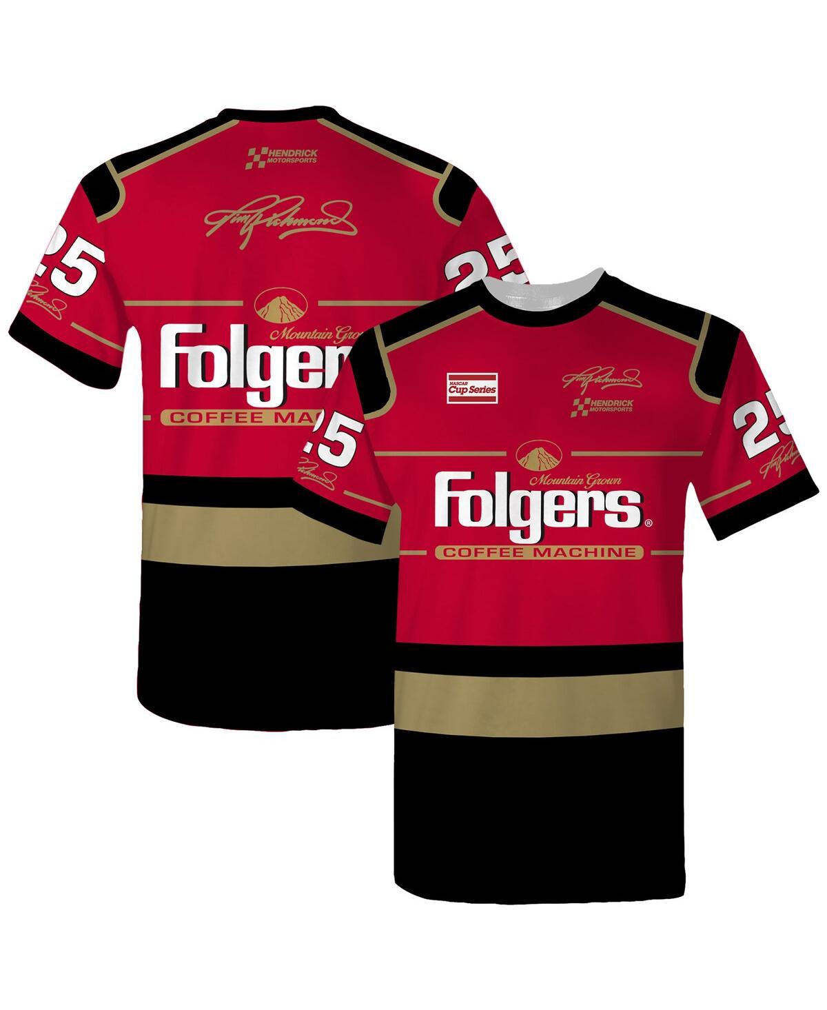 Hendrick Motorsports Team Collection Men's Red Tim Richmond Folgers Legend Uniform T-shirt In Red