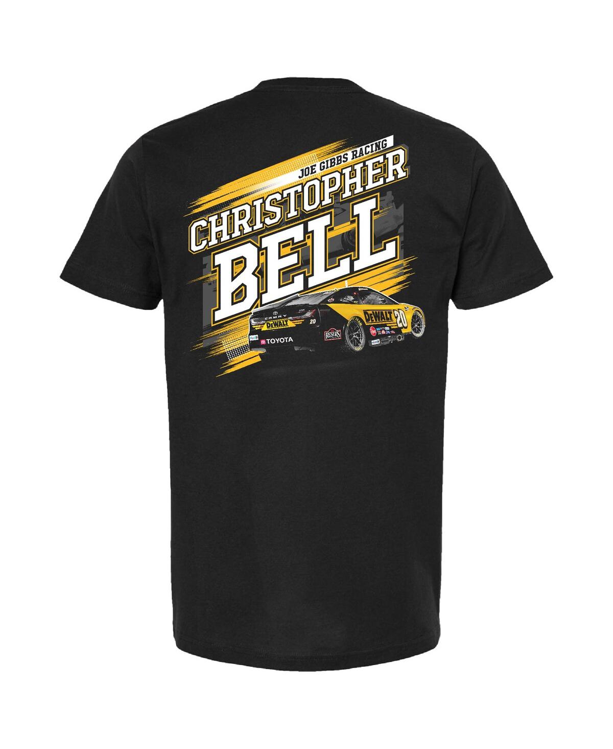 Joe Gibbs Racing Team Collection Men's Black Christopher Bell Dewalt Car T-shirt In Black