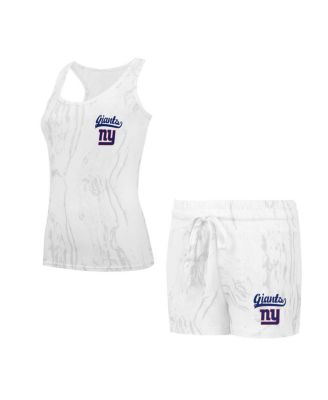 Concepts Sport - Women's Sport New York Giants Quartz Hacci Knit Tank Top Shorts Sleep Set