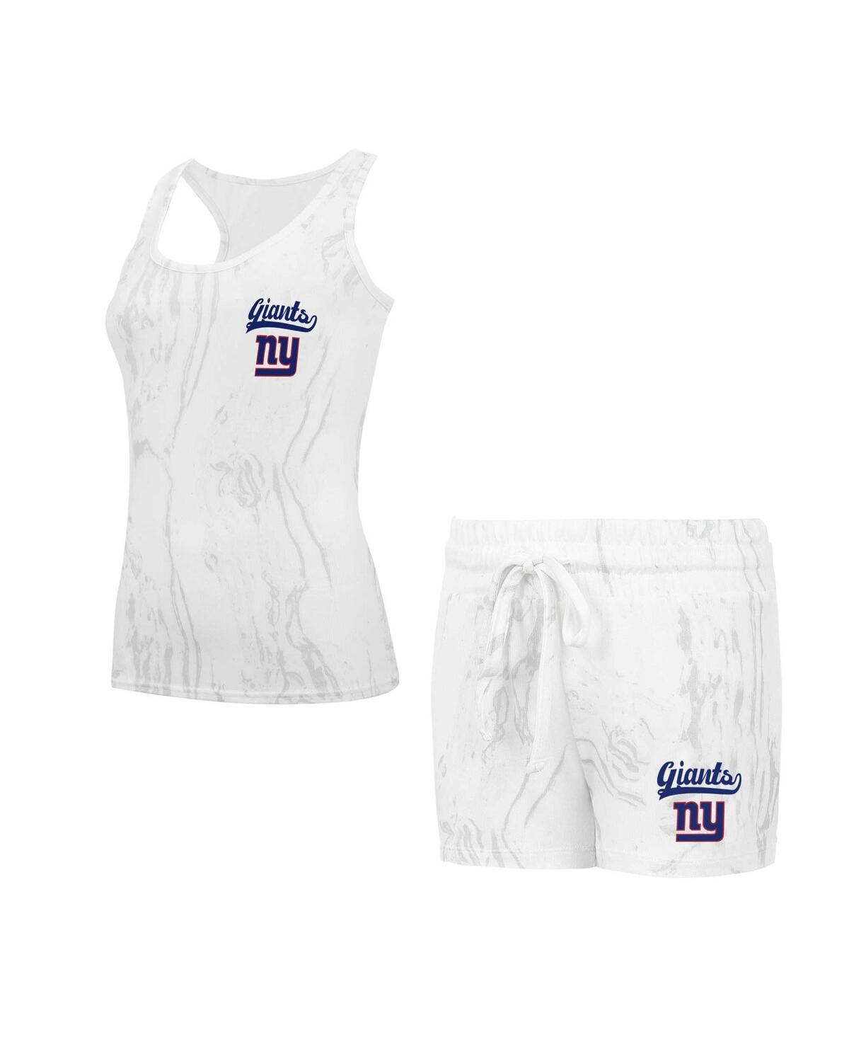 Concepts Sport Women's White Sacramento Kings Quartz Tank Top Shorts Set In White