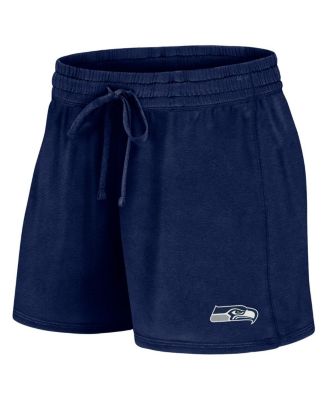Women's College Navy Seattle Seahawks Start to Finish T-Shirt and Shorts Combo Pack