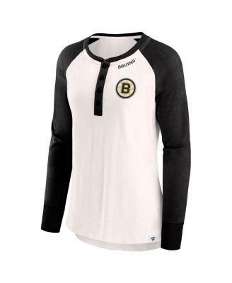 Women's White Boston Bruins True Classics Rigorous Long Sleeve T-Shirt
