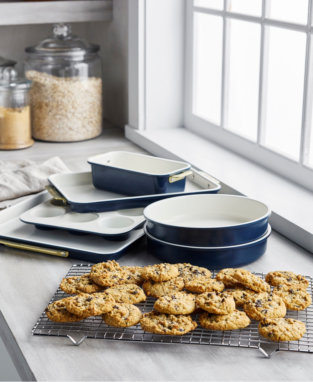 Greenpan Reserve Healthy Ceramic Nonstick 7-pc. Bakeware Set In Blue