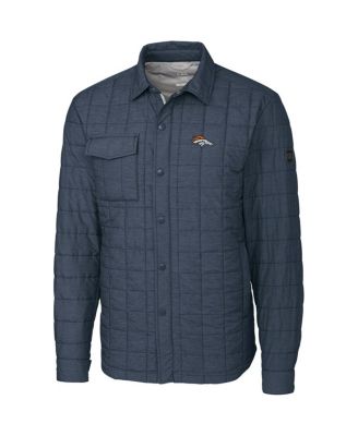 Cutter & Buck - Men's Charcoal Denver Broncos Rainier Shirt Jacket