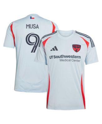 adidas - Men's Petar Musa Light Blue FC Dallas 2025 The Inferno Kit Replica Player Jersey