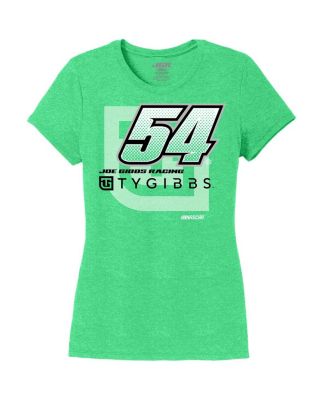 Women's Heather Green Ty Gibbs Name Number Scoop Neck T-Shirt