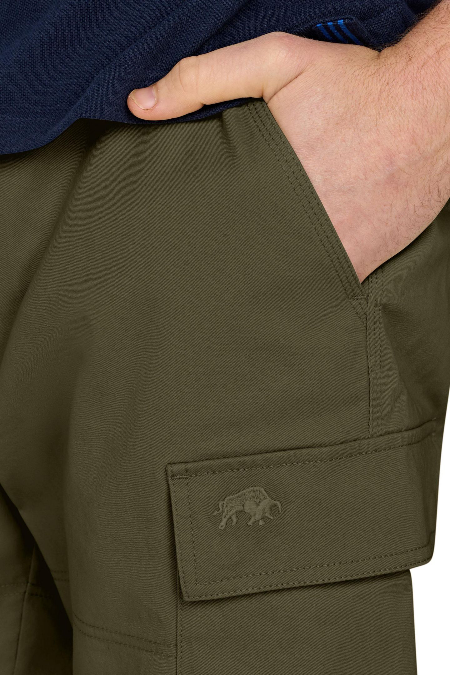 Мужские шорты Raging Bull Cargo Short, цвет: Оливковый — фото 4