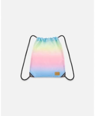 Deux par Deux Girl Drawstring Bag Rainbow Gradient - Toddler|Child - Macy's