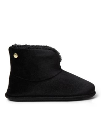 Women's Sara Shiny Velour Bootie House Slipper Boot