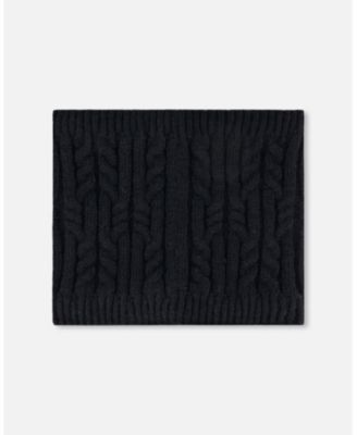 Kids Unisex Lined Winter Neckwarmer Black - Toddler|Child