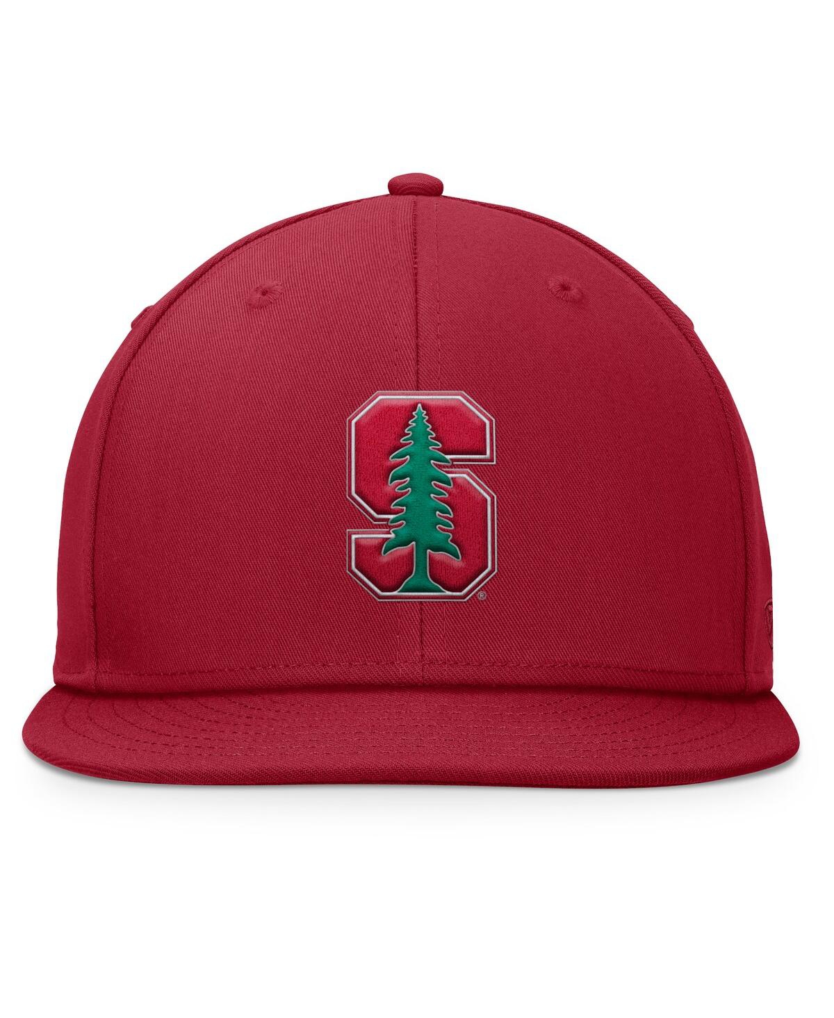 Top Of The World Men's Cardinal Stanford Cardinal Fundamental Snapback Hat In Burgundy