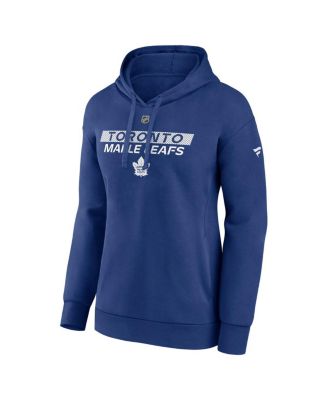 Women's Blue Toronto Maple Leaf's Authentic Pro Core Primary Fleece Pullover Hoodie