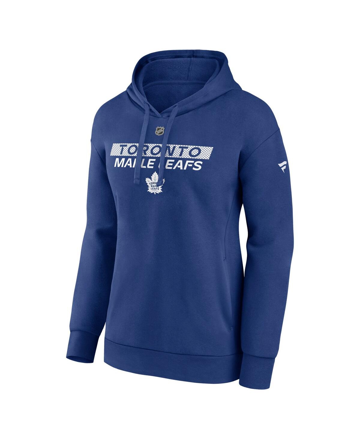 Fanatics Women's Blue Toronto Maple Leaf's Authentic Pro Core Primary Fleece Pullover Hoodie In Blue