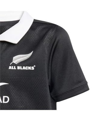 Big Boys and Girls Black New Zealand Rugby 2025/26 Home Replica Jersey