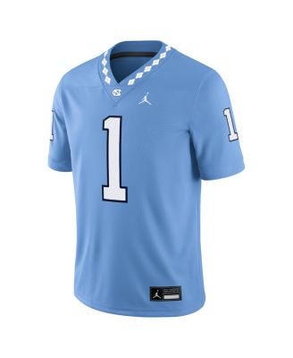 Men's 1 Carolina Blue North Carolina Tar Heels Game Jersey