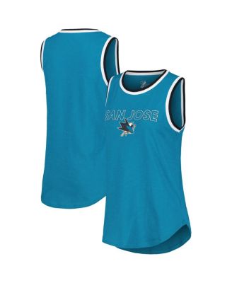 G-III 4Her by Carl Banks - Women's Teal San Jose Sharks Strategy Tank Top