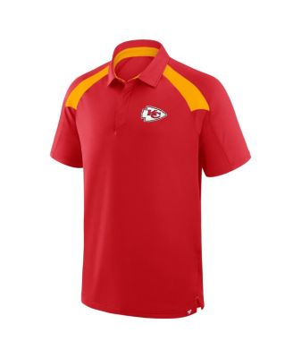 Men's Red Kansas City Chiefs Back Around Raglan Polo Shirt