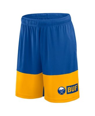 Men's Royal/Yellow Buffalo Sabers Best of the Best Shorts
