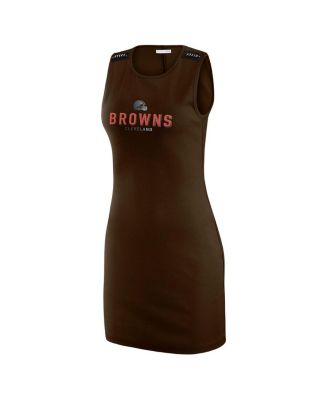 x Gracie Women's Hunt Brown Cleveland Browns Ribbed Tank Dress
