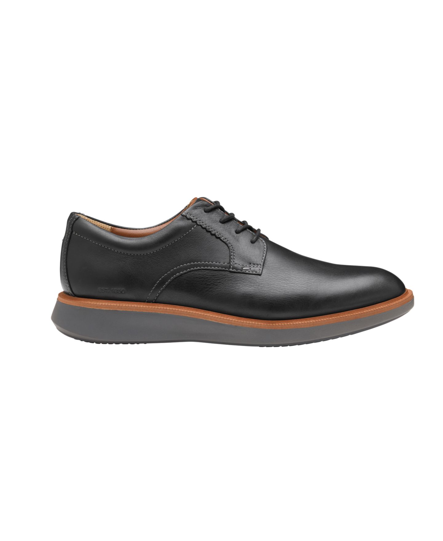 Обувь Johnston & Murphy Men's Parker Plain Toe Shoe, цвет: Чёрный — фото 2
