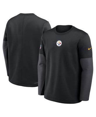 Nike - Men's Black Pittsburgh Steelers Sideline Scripted to Win Performance Long Sleeve T-Shirt