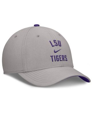 Men's Gray LSU Tigers Rise Prep Performance Flex Hat