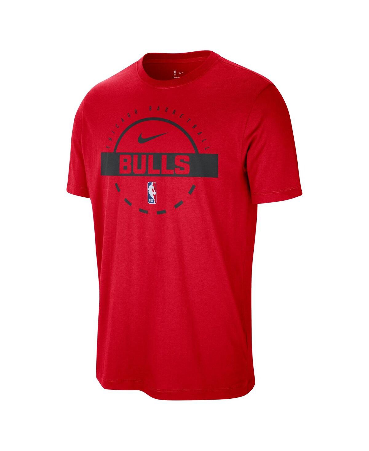 Nike Men's Red Chicago Bulls Authentic Practice T-shirt In Red