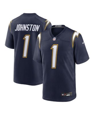 Nike - Men's Quentin Johnston Navy Los Angeles Chargers Alternate Super Chargers Game Player Jersey