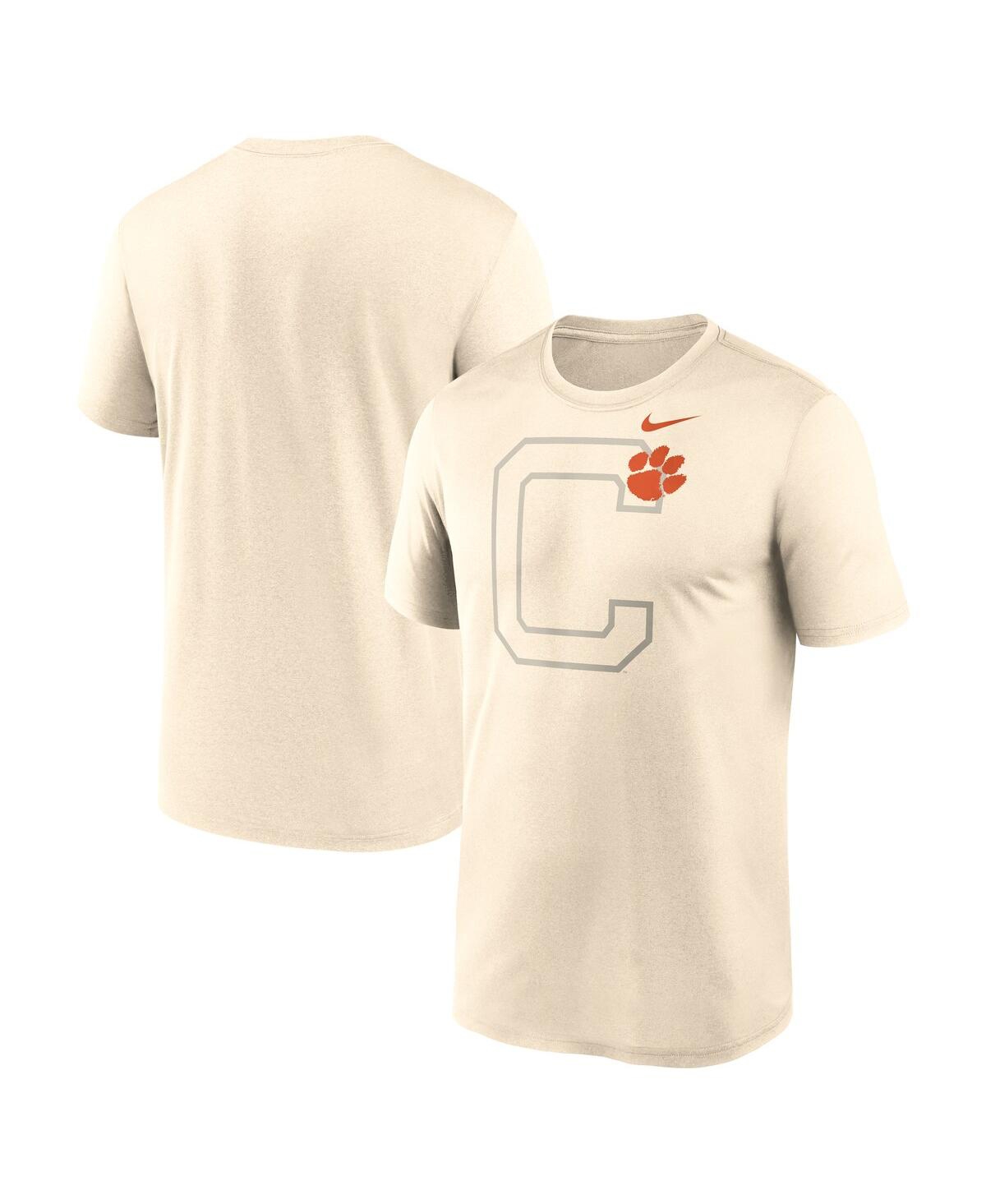 Nike Natural Clemson Tigers Campus Shadow Legend Performance T-shirt In Neutral