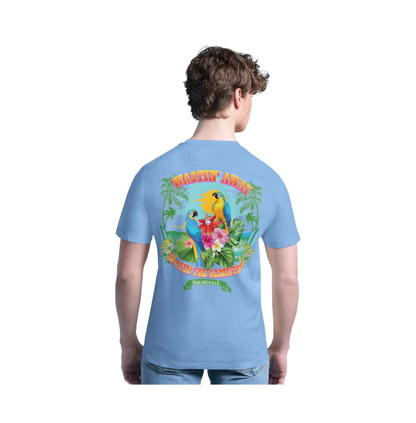 Мужская футболка Margaritaville Light Blue Dallas Cowboys Waitin for Gametime — фото 2
