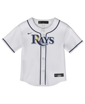 Baby Boys and Girls White Tampa Bay Rays Home Replica Jersey