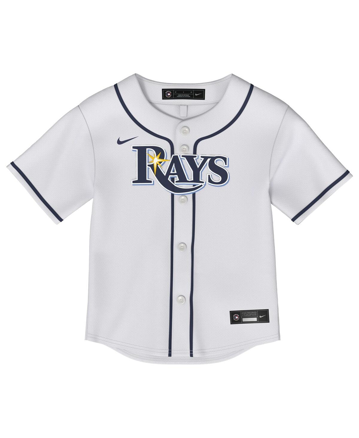 Outerstuff Baby Boys and Girls White Tampa Bay Rays Home Replica Jersey