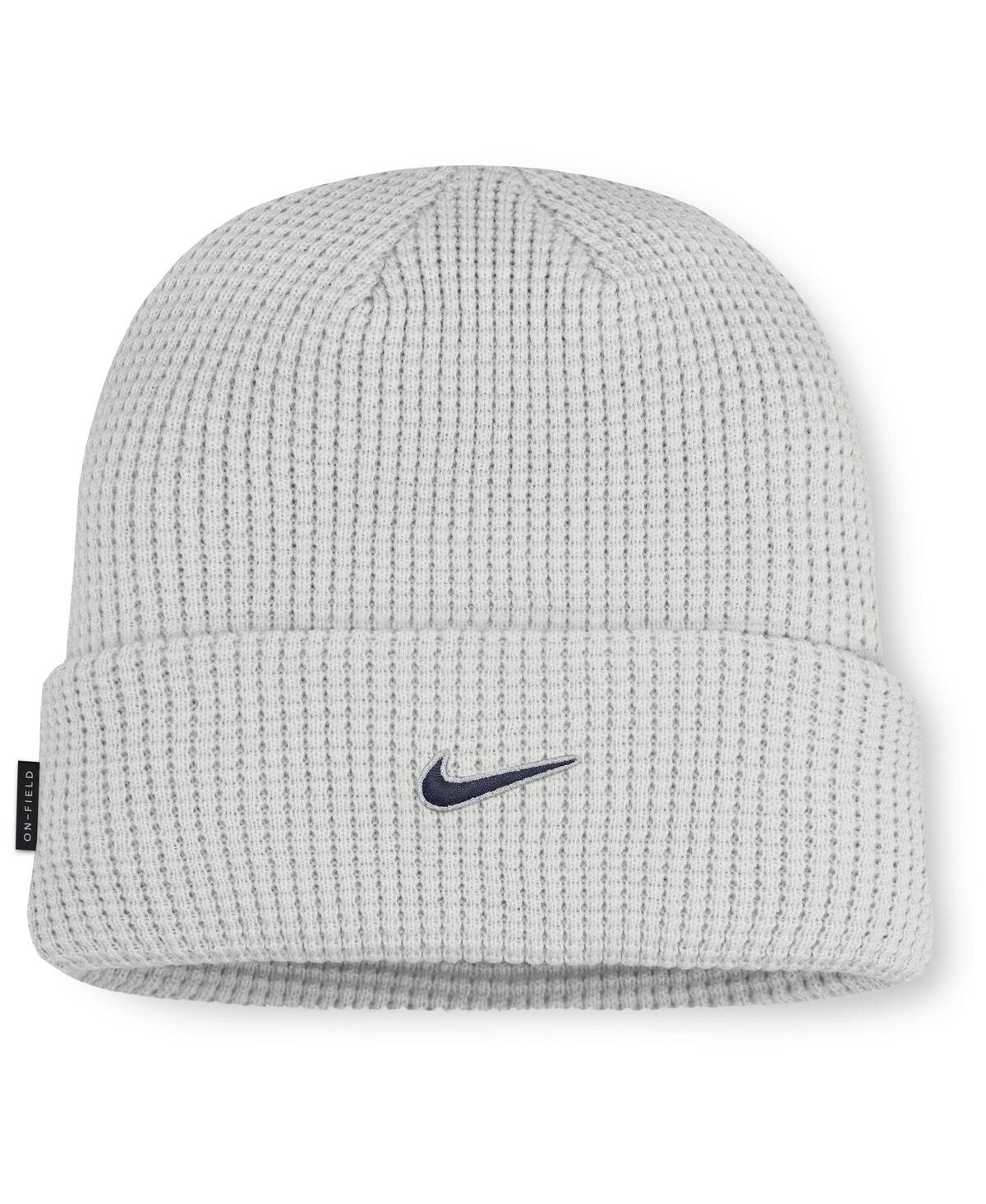 Nike Men Gray Arizona Wildcats 2025 On-field Utility Cuffed Knit Hat In White